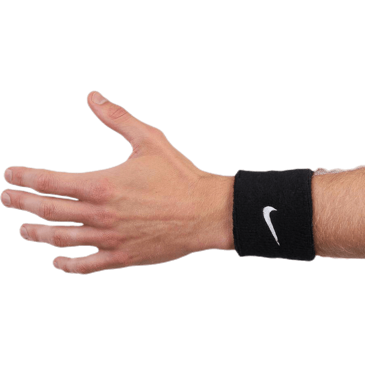 Swoosh Wristband White/Black