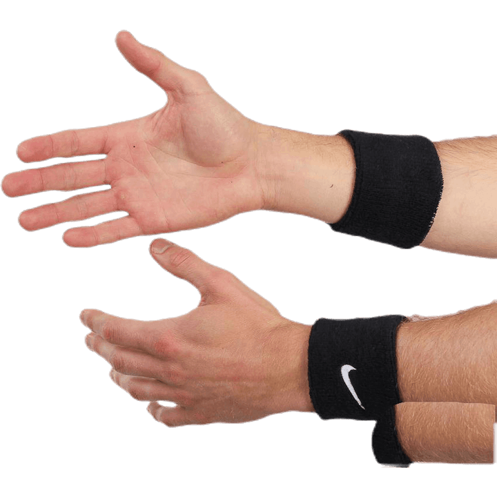 Swoosh Wristband White/Black