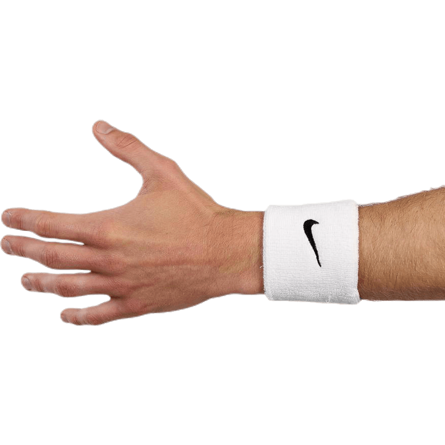 Swoosh Wristband White/Black