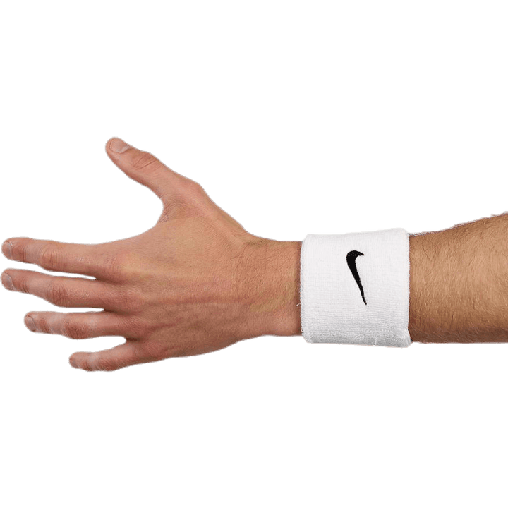 Swoosh Wristband White/Black