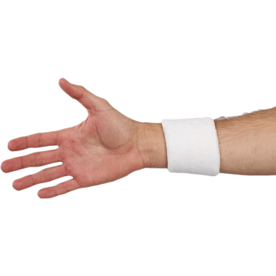 Swoosh Wristband White/Black