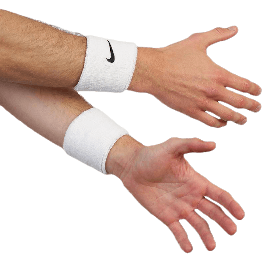 Swoosh Wristband White/Black