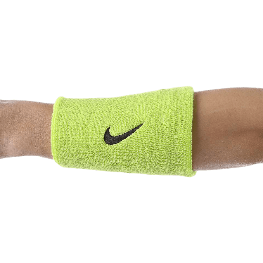 Swoosh Doublewide Wristbands Green
