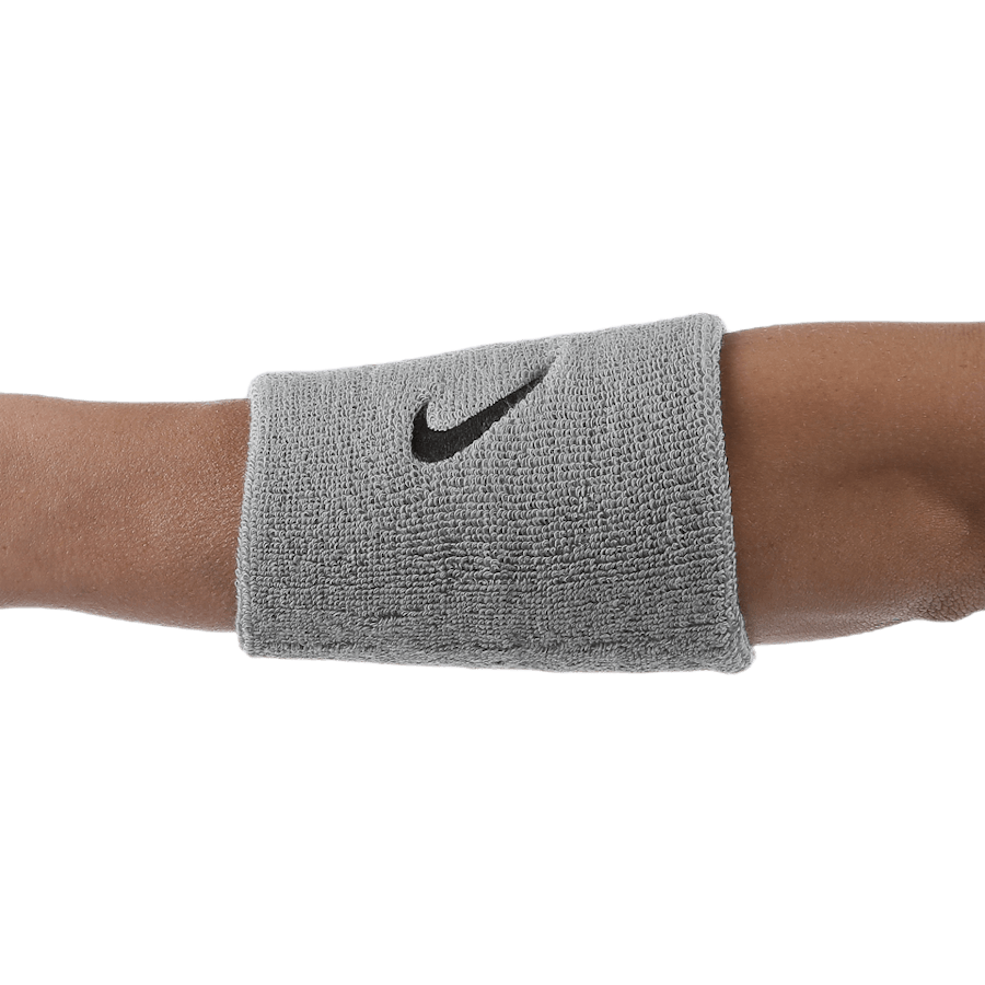 Swoosh Doublewide Wristbands Grey