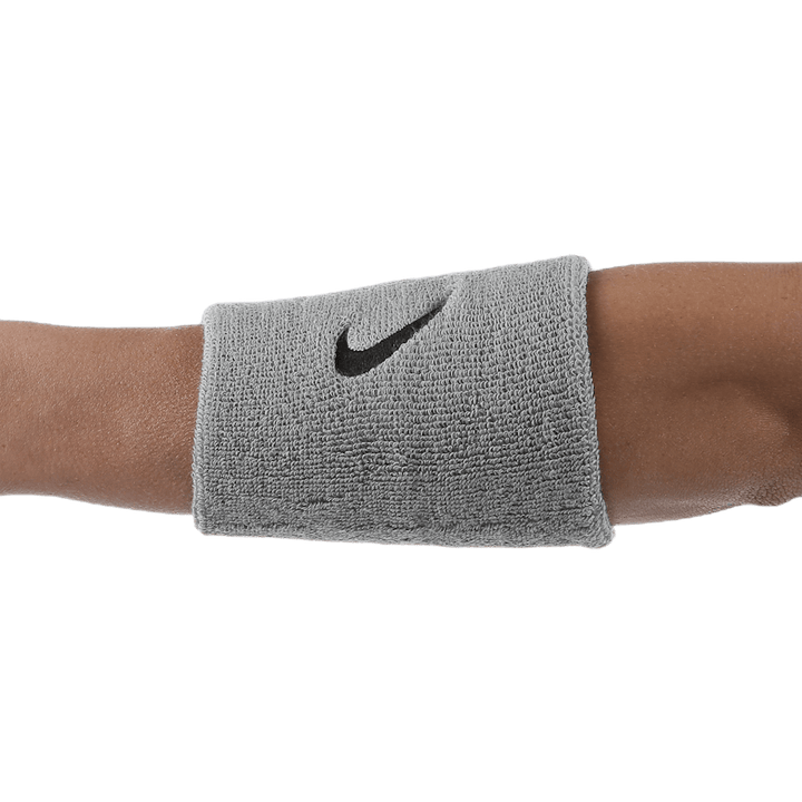 Swoosh Doublewide Wristbands Grey