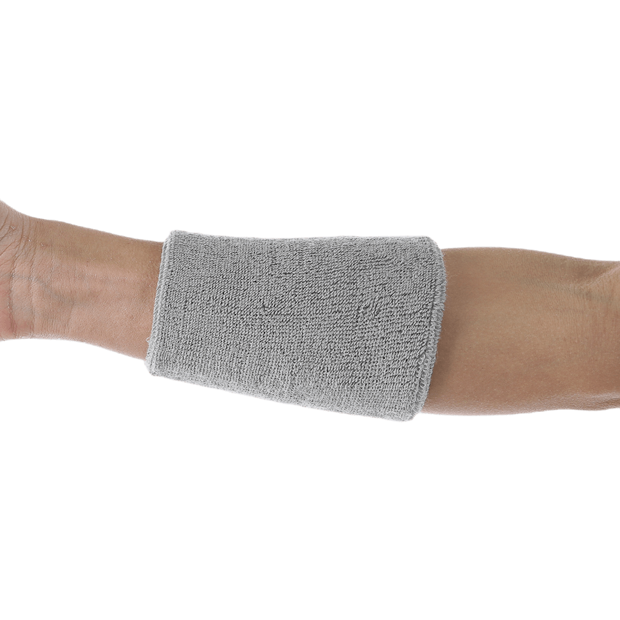 Swoosh Doublewide Wristbands Grey
