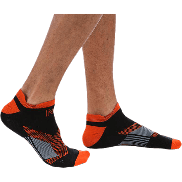 Sebastian Thin Running Sock Low-cut Orange/Black