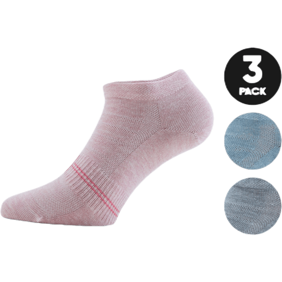 Low Cut Socks - Minnie 3-Pack Pink