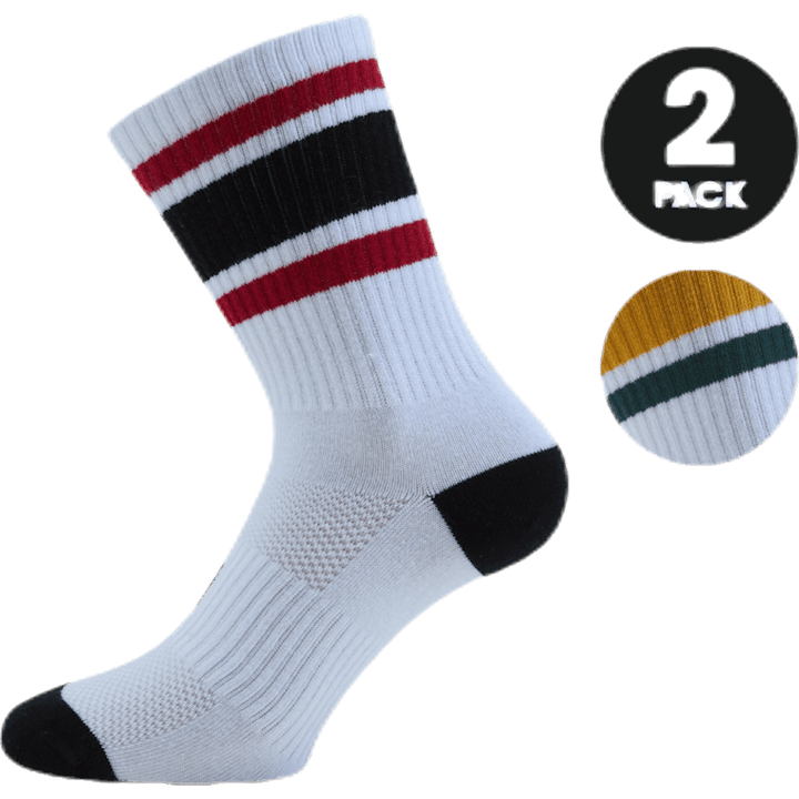 Retro 2-pack Sport Socks Patterned