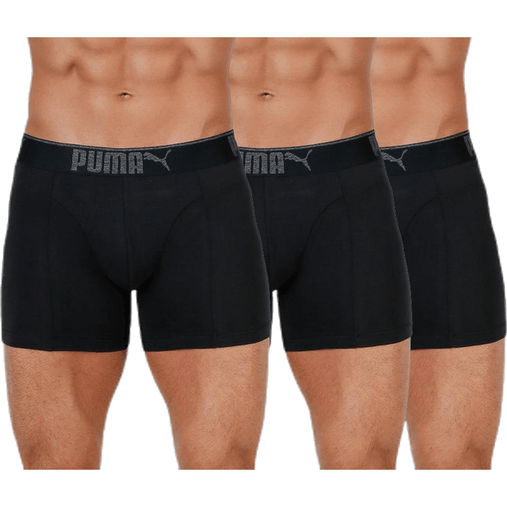 Lifestyle Sueded Cotton Boxer 3p Black