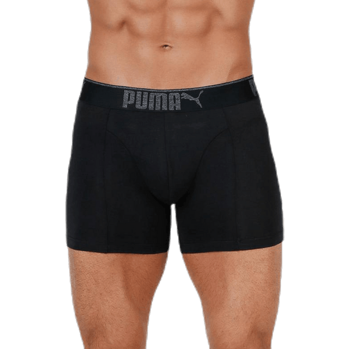 Lifestyle Sueded Cotton Boxer 3p Black