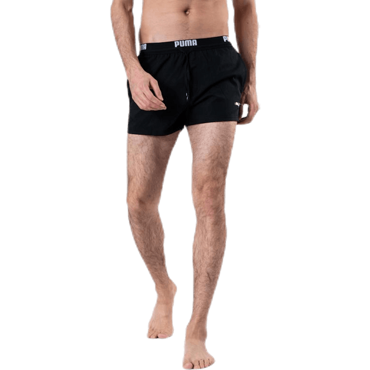 Logo Short Length Swim Shorts Black