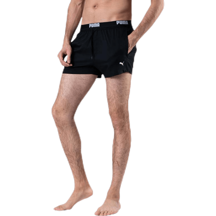 Logo Short Length Swim Shorts Black