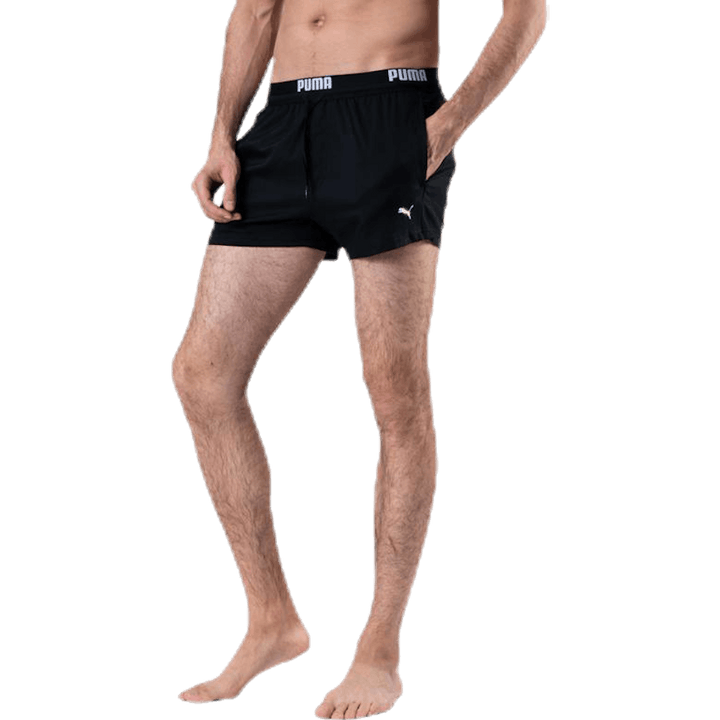 Logo Short Length Swim Shorts Black