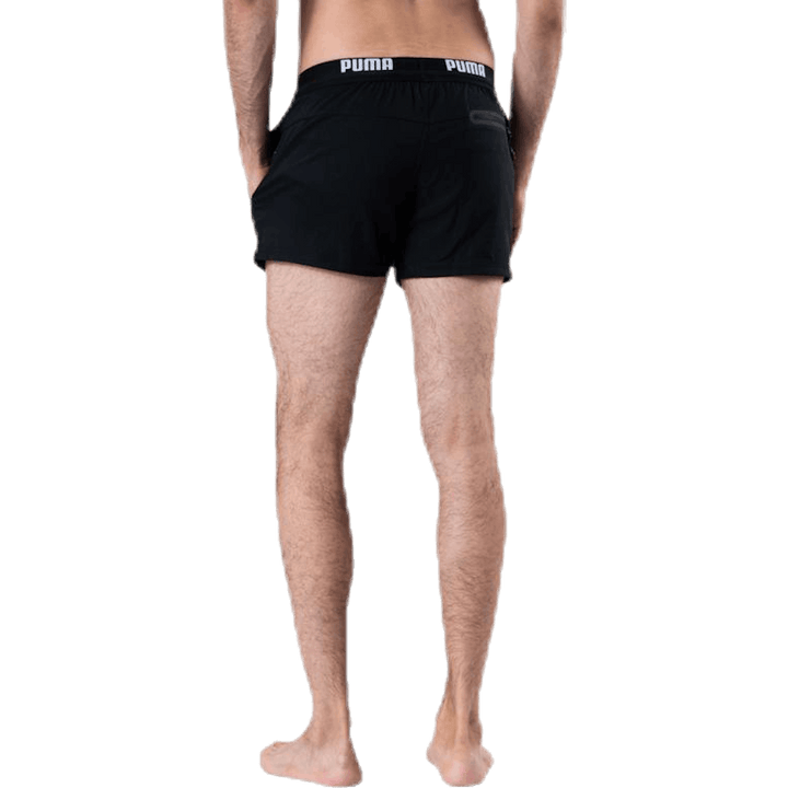 Logo Short Length Swim Shorts Black