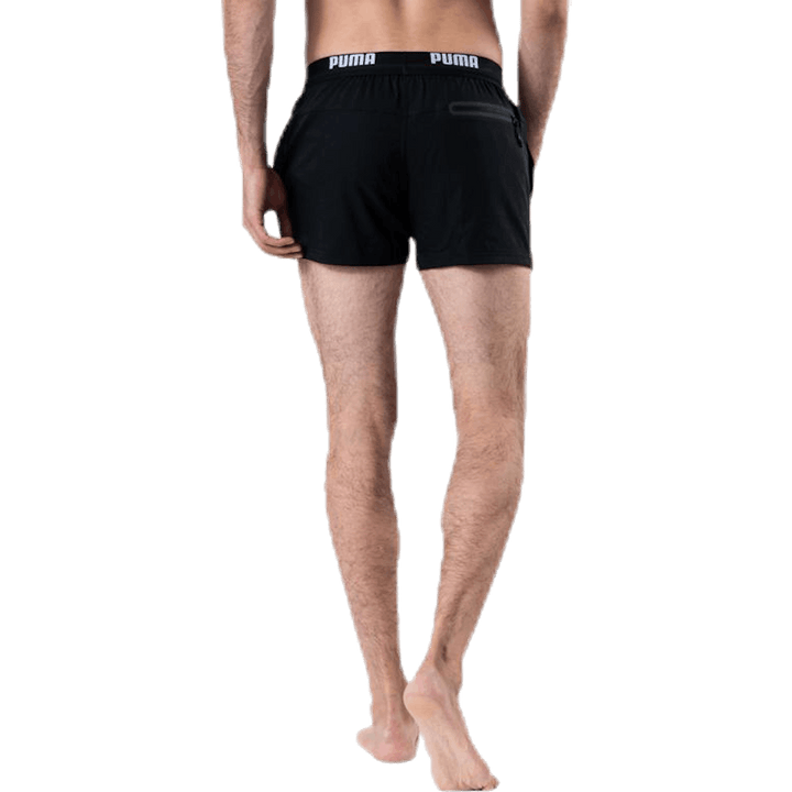 Logo Short Length Swim Shorts Black