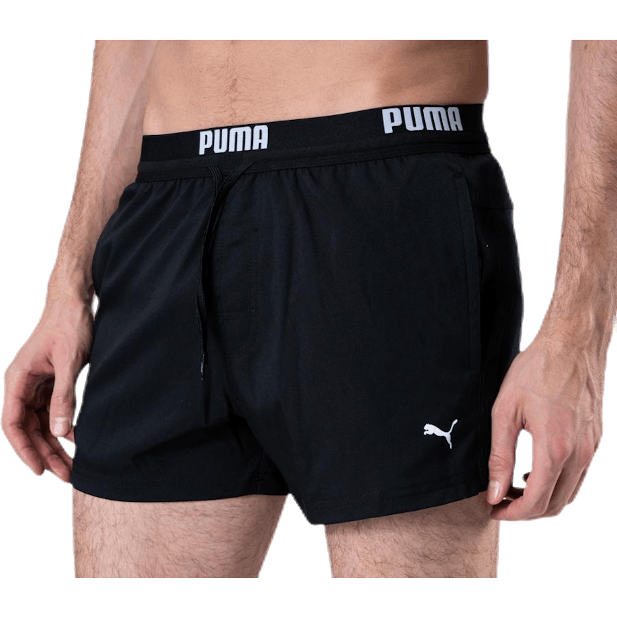 Logo Short Length Swim Shorts Black