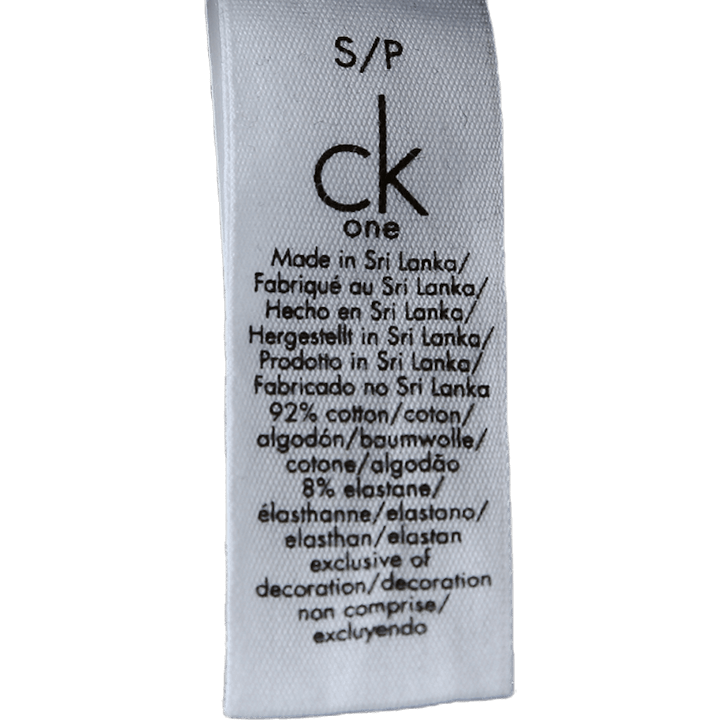 CK One Bralatte Algodón Negro