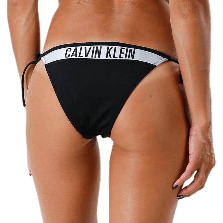 Cheeky String Side Tie Bikini Black