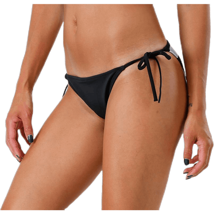 Cheeky String Side Tie Bikini Black