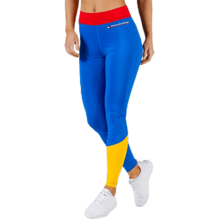 Legging Colourblock Full Length Red