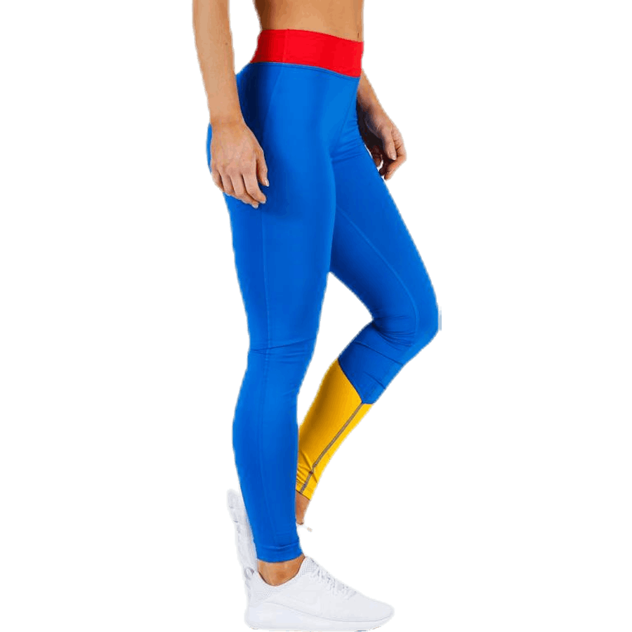 Legging Colourblock Full Length Red