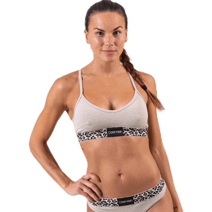 Unlined Bralette Brown