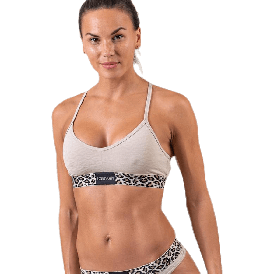 Unlined Bralette Brown