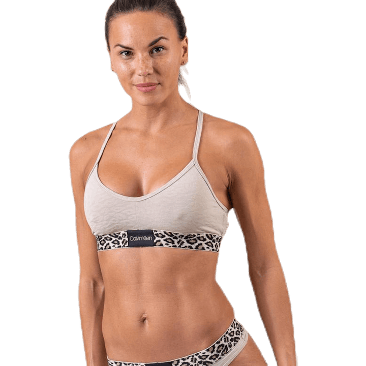 Unlined Bralette Brown
