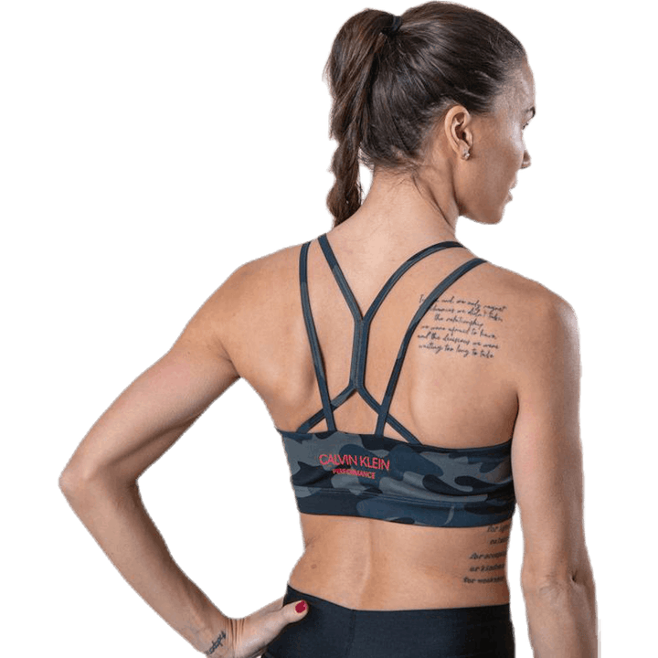 Medium Support Bra Camo Patterned/Black