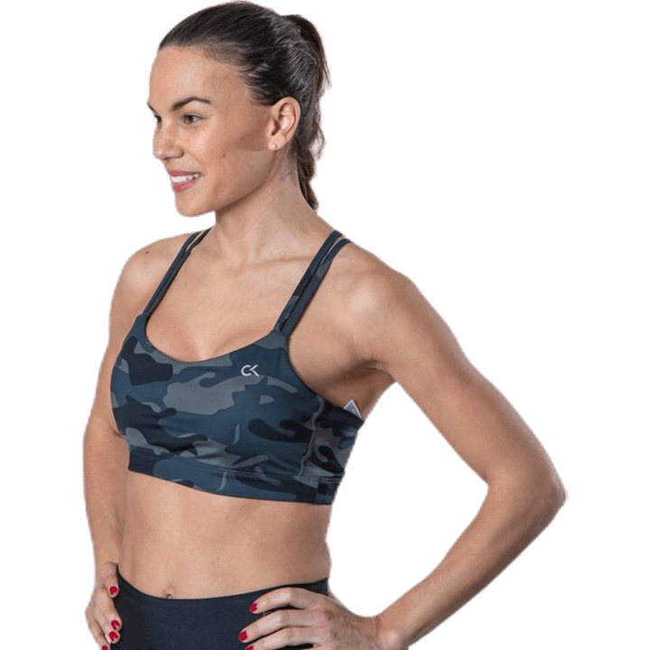 Medium Support Bra Camo Patterned/Black