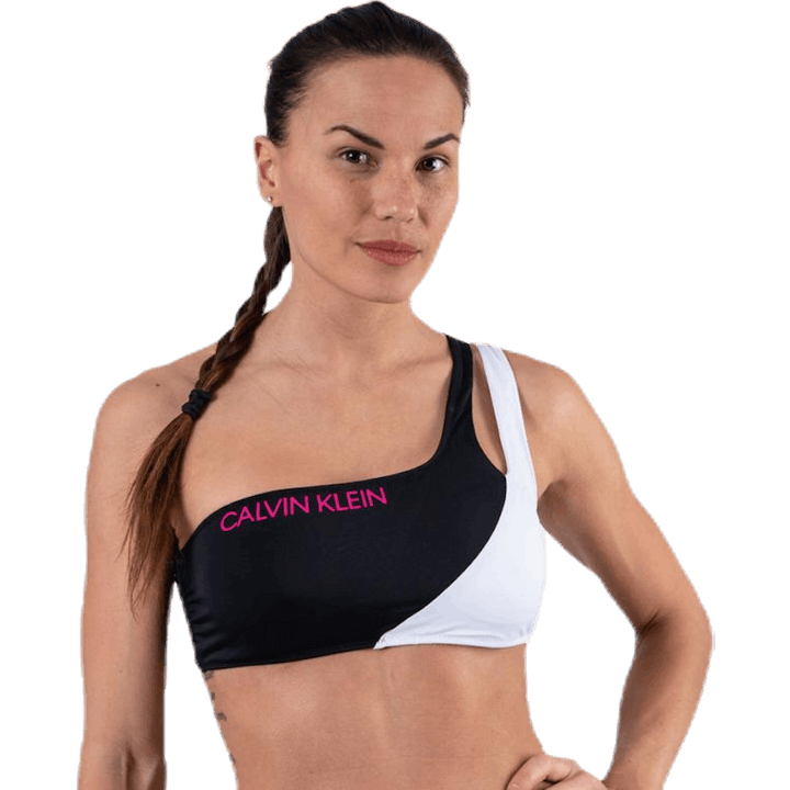 Ck Blocking One Shoulder Bandeau Black