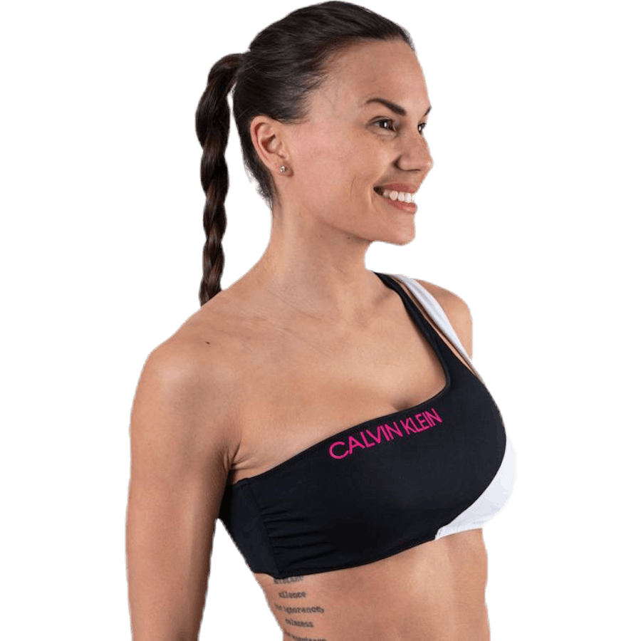 Ck Blocking One Shoulder Bandeau Black