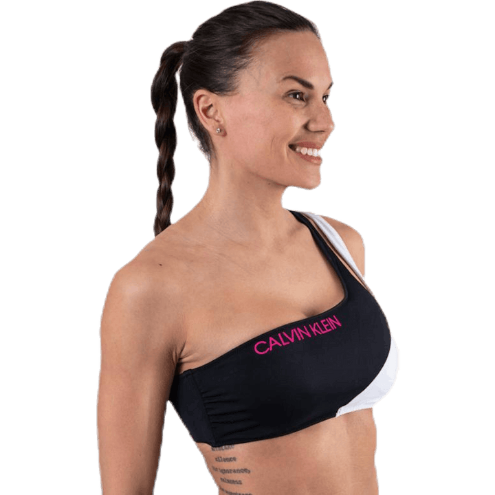 Ck Blocking One Shoulder Bandeau Black