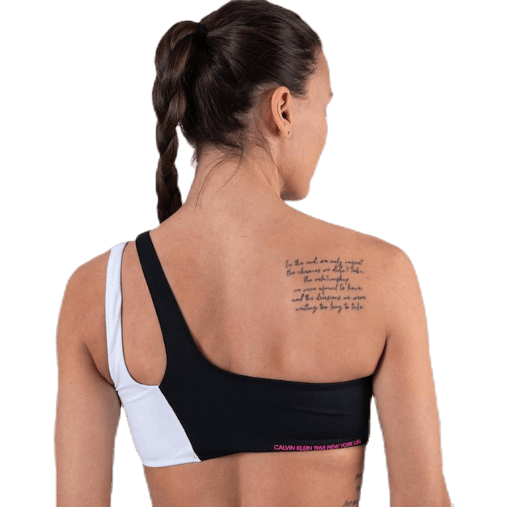 Ck Blocking One Shoulder Bandeau Black