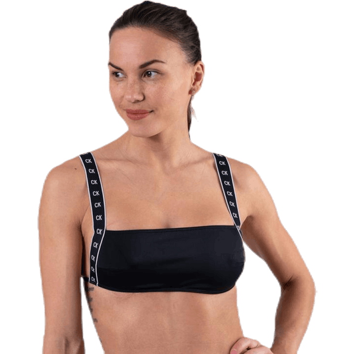 Core Mono Tape Square Bandeau Black