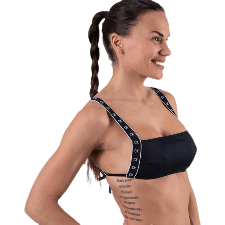 Core Mono Tape Square Bandeau Black