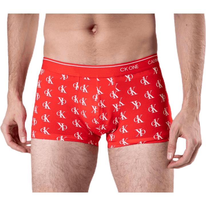 Ck One Low Rise Trunk Rojo