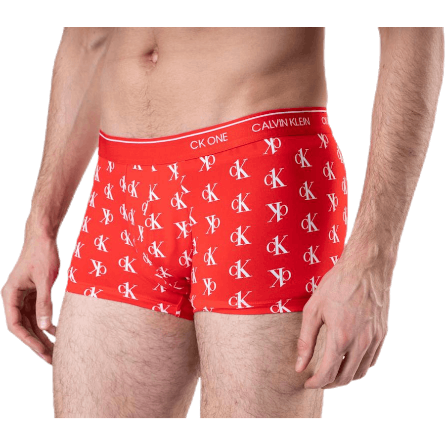 Ck One Low Rise Trunk Rojo