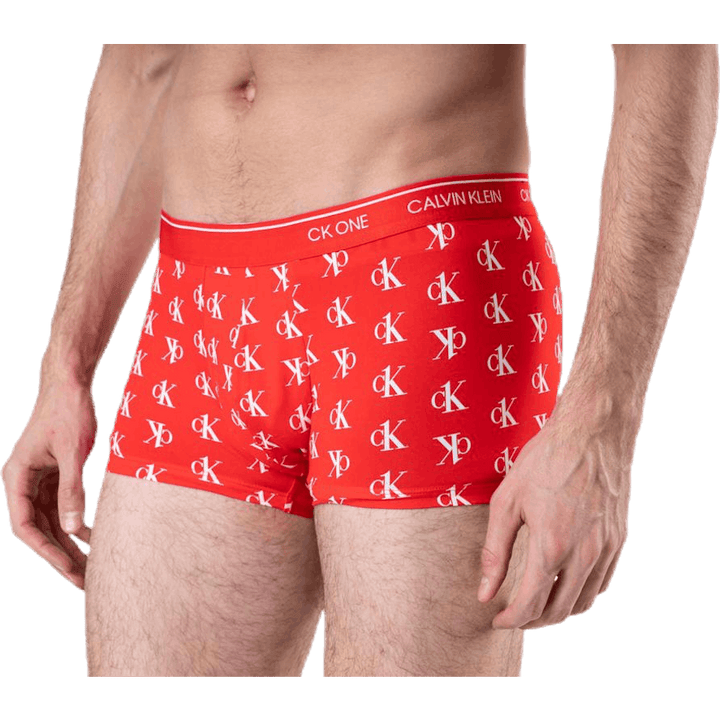 Ck One Low Rise Trunk Rojo