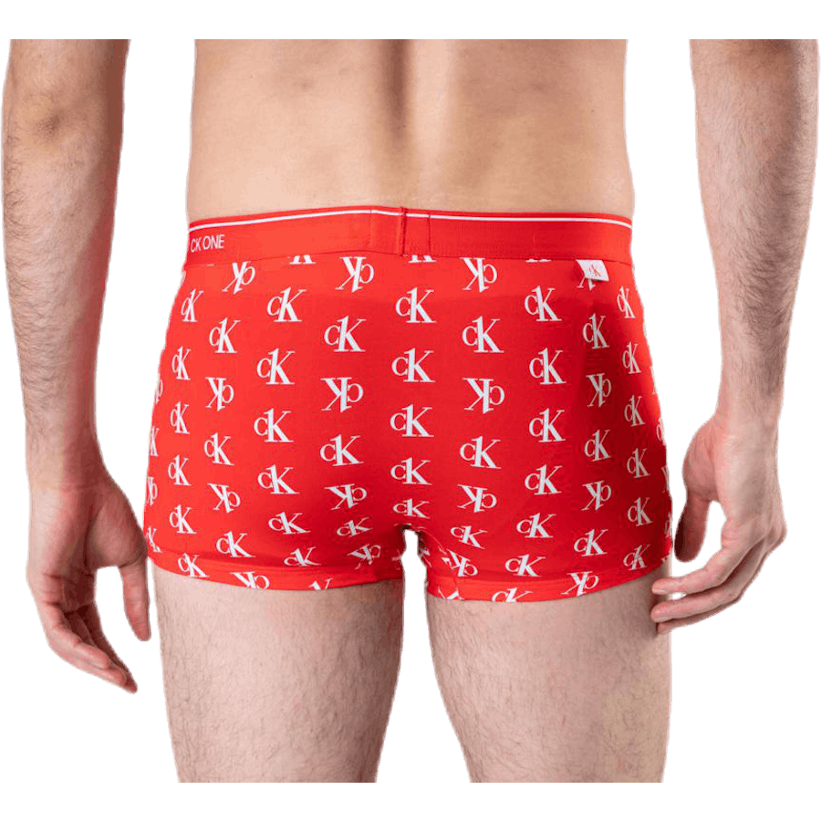 Ck One Low Rise Trunk Rojo