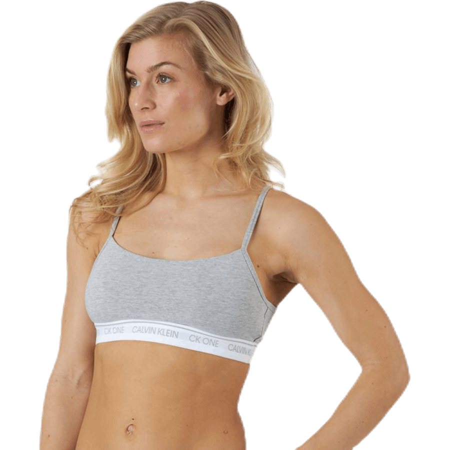 Ck One Baumwolle ungefüttert Bralette Grau