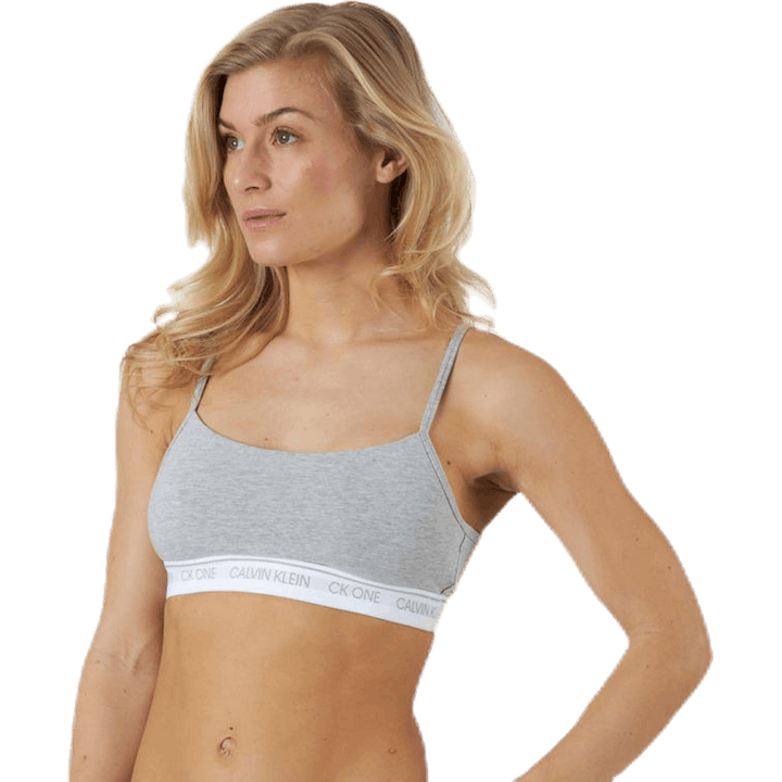 Ck One Baumwolle ungefüttert Bralette Grau