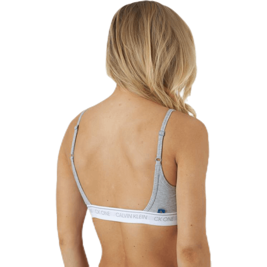 Ck One Baumwolle ungefüttert Bralette Grau