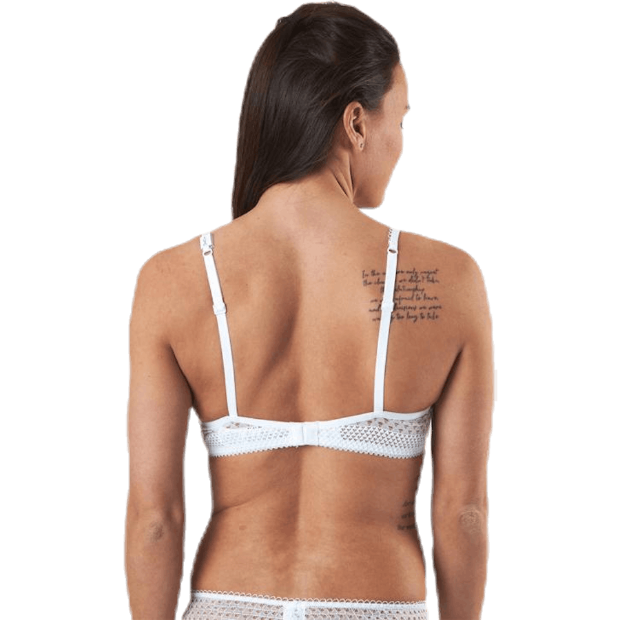Pique Lace Lightly Lined Demi White