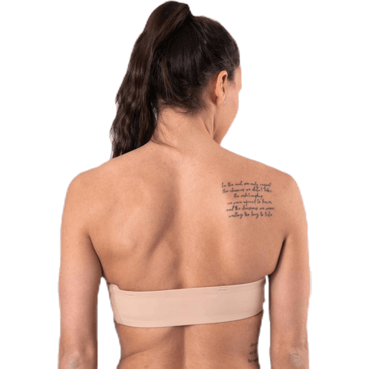 Light Lined Strapless Beige
