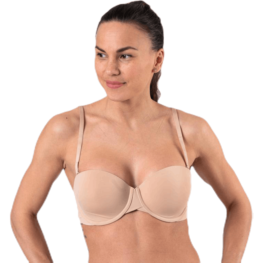 Light Lined Strapless Beige