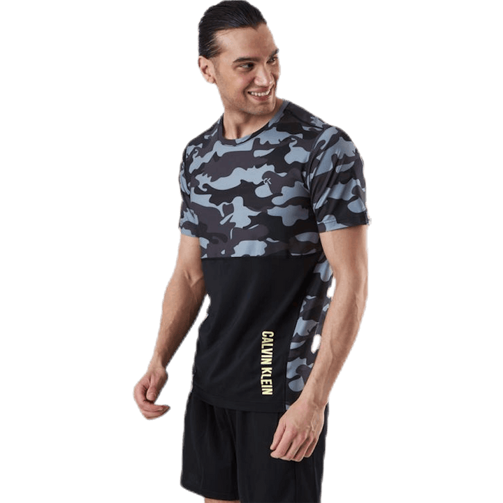 Perfect Workout SS Tee  Patterned/Black