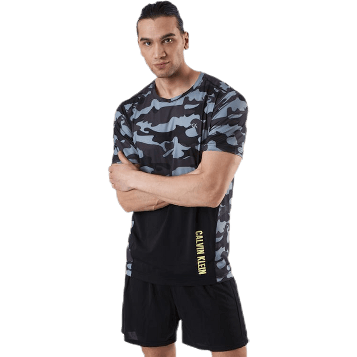 Perfect Workout SS Tee  Patterned/Black