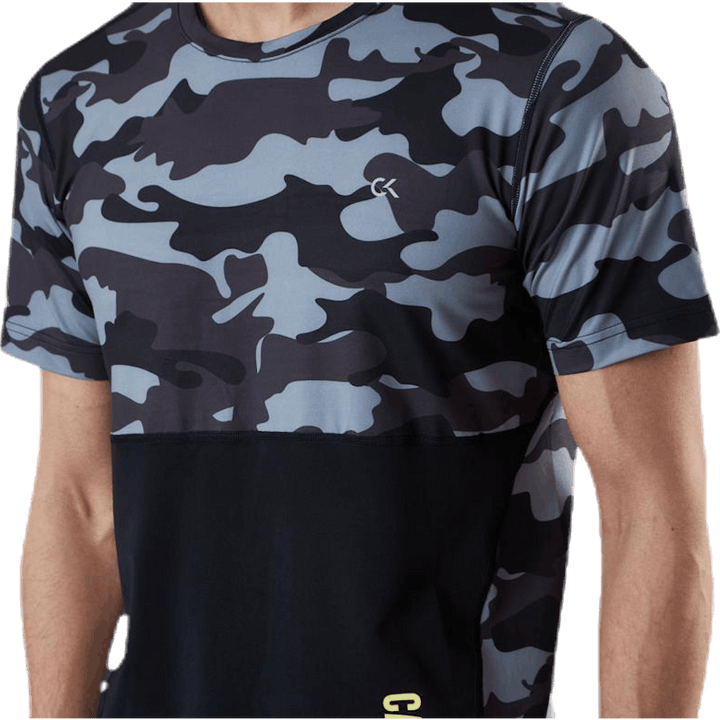 Perfect Workout SS Tee  Patterned/Black